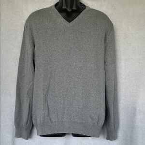 Men’s Gray Calvin Klein V-neck Sweater